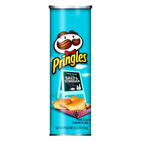 Pringles Salt And Vinegar Flavored Potato Crisps 55 Oz Kroger