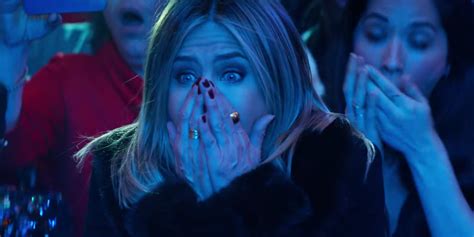 jennifer aniston is the company buzzkill in office christmas party trailer office christmas