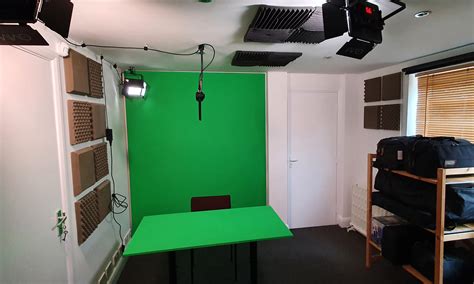 Green Screen Talking-head studio facility for hire in Loughton