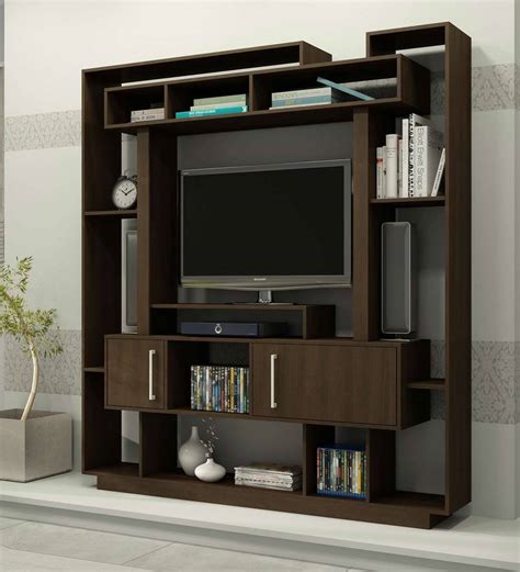 Wide range of tv units, stands & cabinets. Buy Kohei TV Unit in Nut Brown Finish by Mintwud Online ...