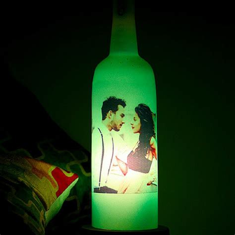 Buy rakhis online & best rakhi gifts for brother & sisters with express delivery on the same day. Photo Bottle Lamp - Personalized Gifts India - GiftMyEmotions