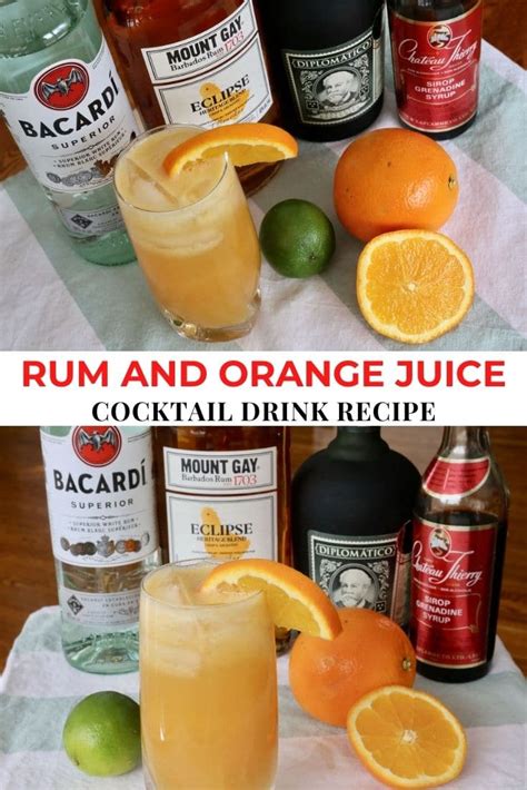 Brunch Rum And Orange Juice Cocktail Drink Recipe Dobbernationloves