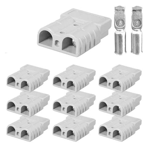 10pcs For Anderson Style Plug Connectors Dc Power Tool 50a 12 24v 6awg