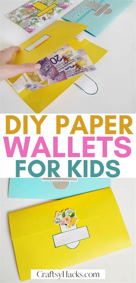 Diy Paper Wallets For Kids To Make Craftsy Hacks