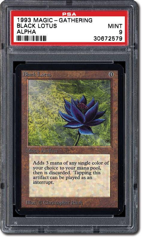 The finite number of black lotus cards in existence makes it a clear collectors' item for those interested, though its price has often alienated all but the most wealthy parties. PSA Set Registry: Collecting the 1993 Magic: The Gathering Alpha (MTG) Gaming Card Set