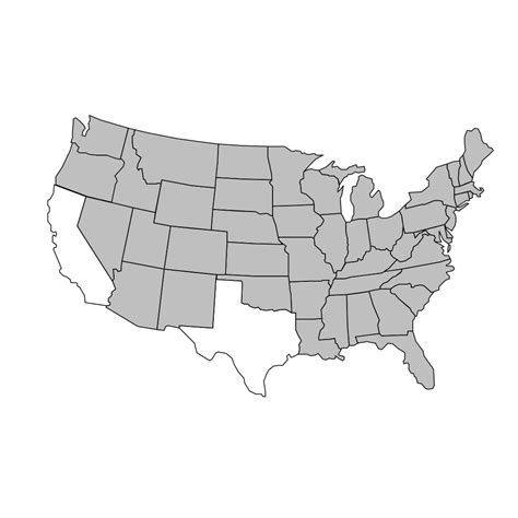 Outline Of United States Map Brown Png Svg Clip Art For Web Download