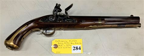 Sold Price Contemporary Flintlock Dueling Pistol Invalid Date Pst