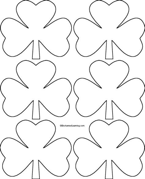 30 Shamrock Template Free Printable In 2020 With Images St Patricks Day Decorations St