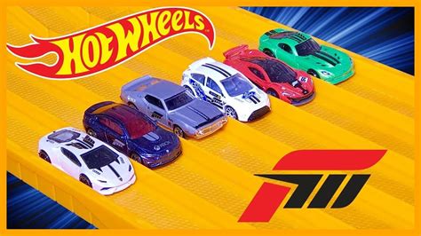 Hot Wheels Forza Motorsports Set Race Review Youtube