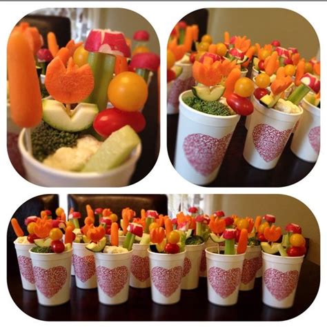 Small Vegetable Cups Are Perfect For Classroom Parties Valentines