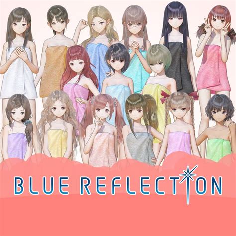 Blue Reflection Bath Towels Complete Set 2017 Playstation 4 Box
