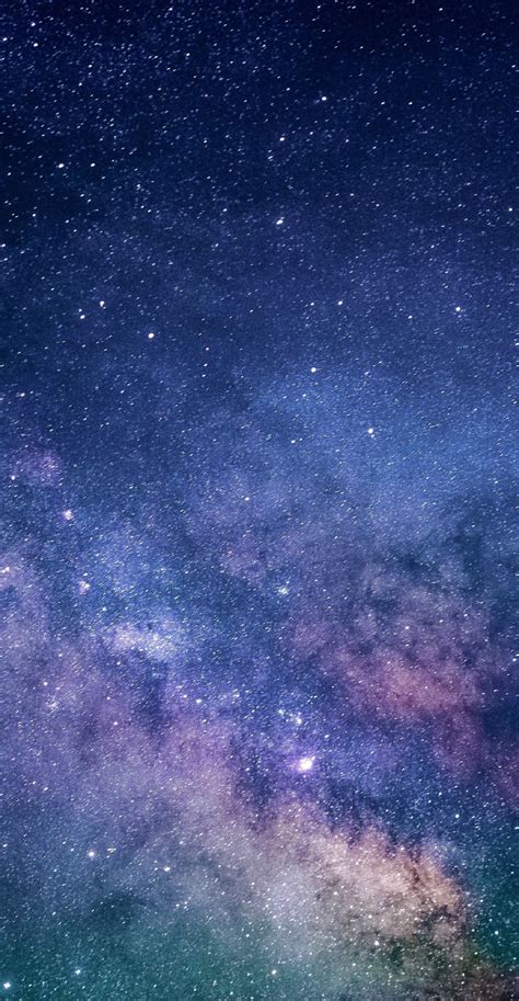 Download Wallpaper 1440x2960 Galaxy Milky Way Space Stars Samsung