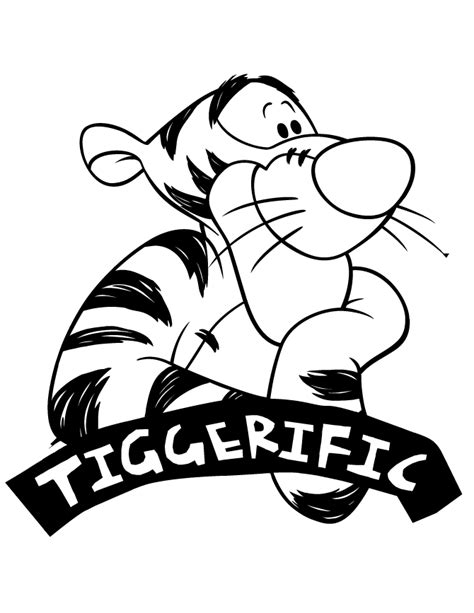 Winnie The Pooh Tigger Coloring Pages Clowncoloringpages