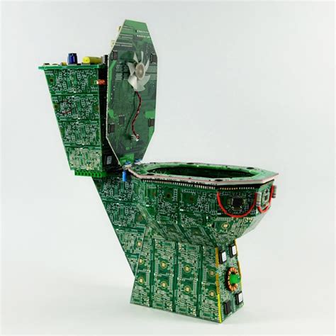 The Royal Data Throne A Circuit Board Toilet Design Bit