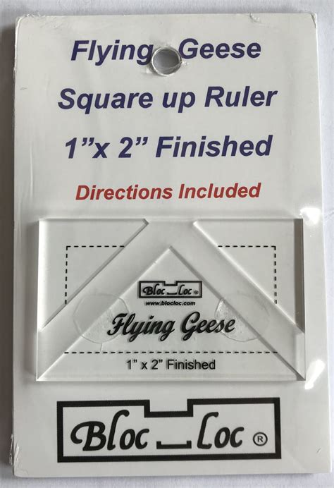 Bloc Loc Flying Geese Ruler 1″ X 2″ Finished — Sewing Seeds Quilt Co