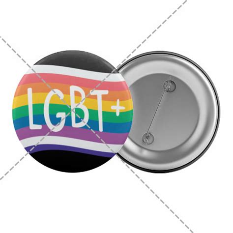 Lgbtq Pride Badges Set Pinback Buttons Gay Queer Rainbow Etsy