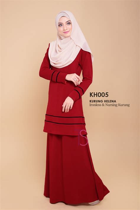 new cara menjahit leher baju kurung moden jenis belah depan. Baju Kurung Moden Helena (Ibu) - SOLD OUT - Anamarza Shoppe