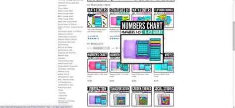 Number Chart 1 25 Task Cards By Raven R Cruz Tpt
