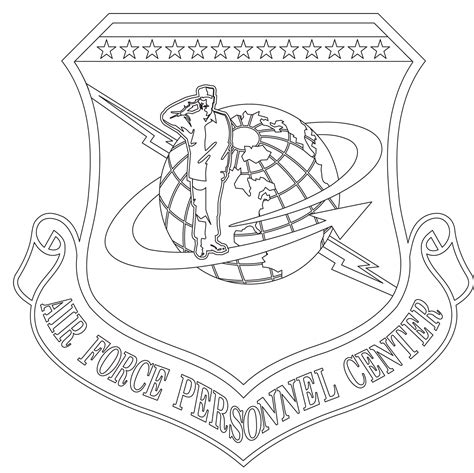 Air Force Personnel Center Black And White