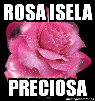 Meme Personalizado Rosa Isela Preciosa