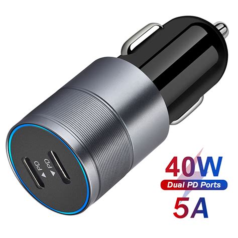 40w Car Charger Fast Charging Car Fast Charger Iphone Fast Charger
