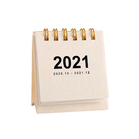 2021 Desk Calendar Stand Up Desktop Year Calendar Organizer Flip Daily