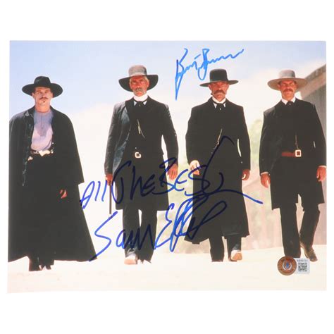 Kurt Russell And Sam Elliott Signed Tombstone 8x10 Photo Inscribed All