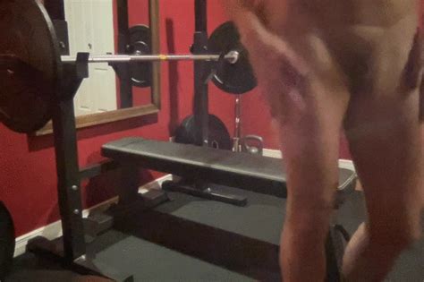 Naked Workout 9 Bench Press Side View Exit369 Clips4sale
