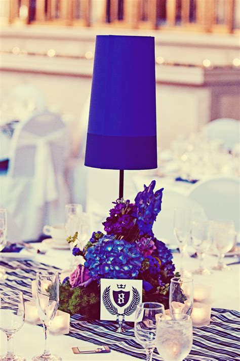 Purple Lamp Centerpieces Elizabeth Anne Designs The Wedding Blog