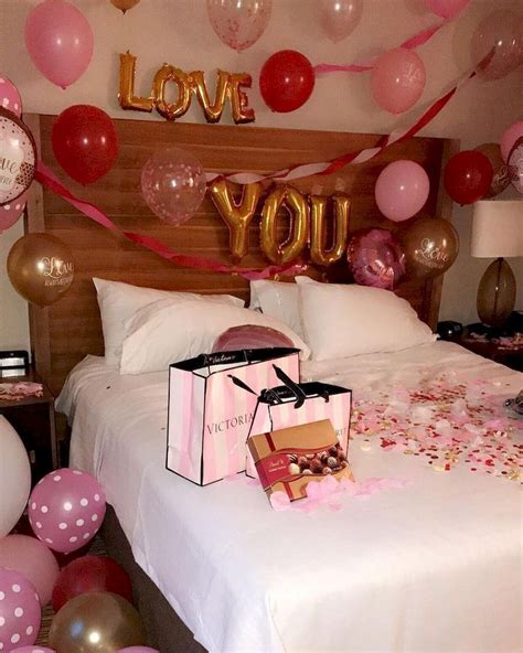 Romantic Bedroom Valentines Day Surprise For Him It Is A Day To