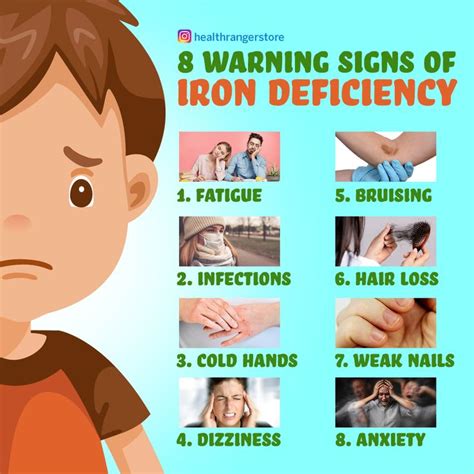 Warning Signs Of Iron Deficiency Health Info Signs Of Iron