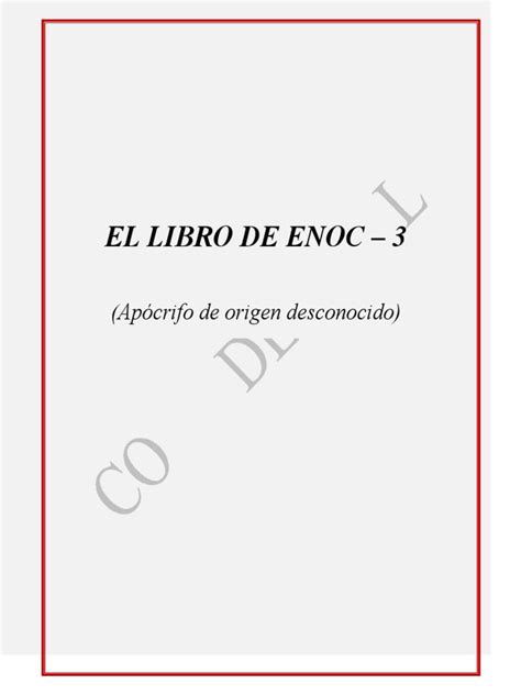Audio del libro de enoc en esp. El libro de Enoc 3 | Libro de Enoc | Dom