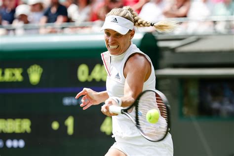 Kerber became the first german since steffi graf in 1996 to lift the trophy. ANGELIQUE KERBER at Wimbledon Tennis Championships in ...