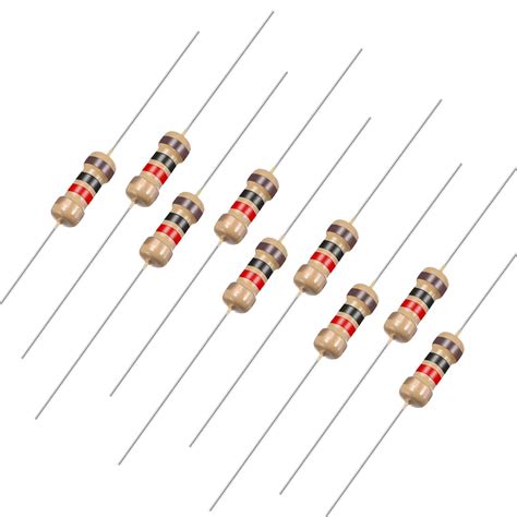 1 4 watt 1k ohm carbon film resistors 5 tolerances 0 25w 200pcs 4 color band