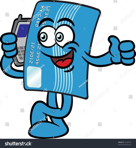 Credit card on fishing hook. Cartoon Illustration Of A Credit Card Mascot Character Talking On A Mobile Phone - 51469159 ...