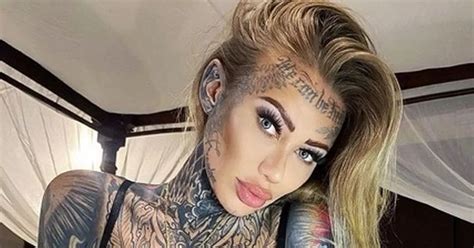 Britains Most Tattooed Woman Shows What She Looks Like With Ink Covered Up Daily Star