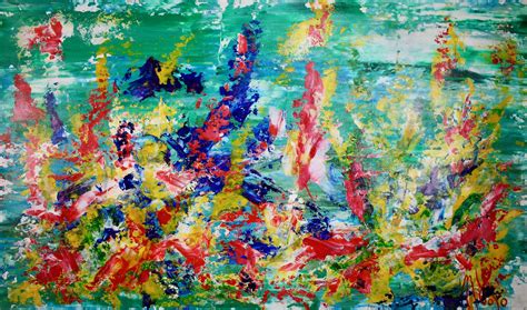 Emotional Color Explosion Abstract Art Nestor Toro Los Angeles
