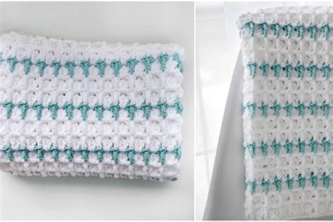 Crocodile Stitch Baby Blanket Free Crochet Pattern