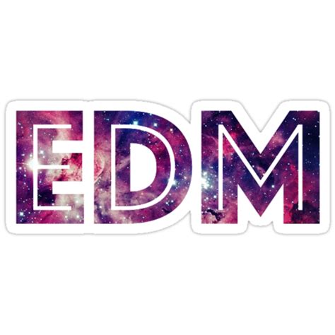 Edm Electronic Dance Music Stickers By W Designs Redbubble