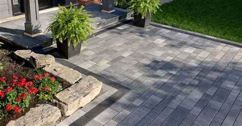 Laying patterns can be running bond, herringbone, or basket weave. 1000+ images about Unilock EnduraColor Paver on Pinterest ...