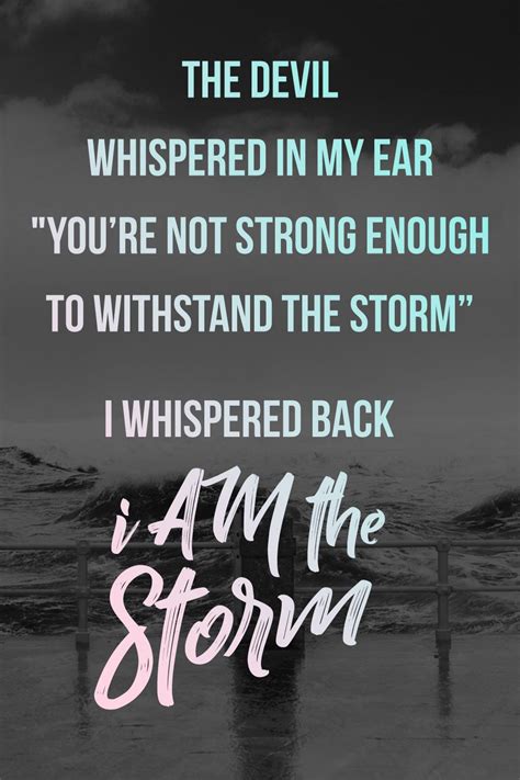Quote I Am The Storm I Am The Storm Watercolor Butterfly Etsy