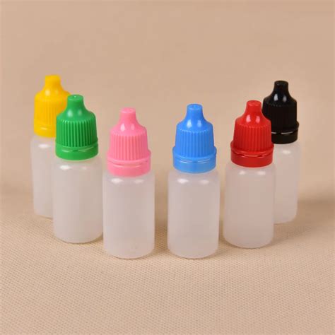 5 Pcs 10ml Plastic Empty Squeezable Dropper Bottles Eye Liquid Droppers
