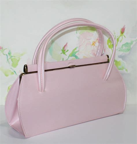Vintage Light Pink Handbag Etsy Pink Handbags Light Pink Handbag
