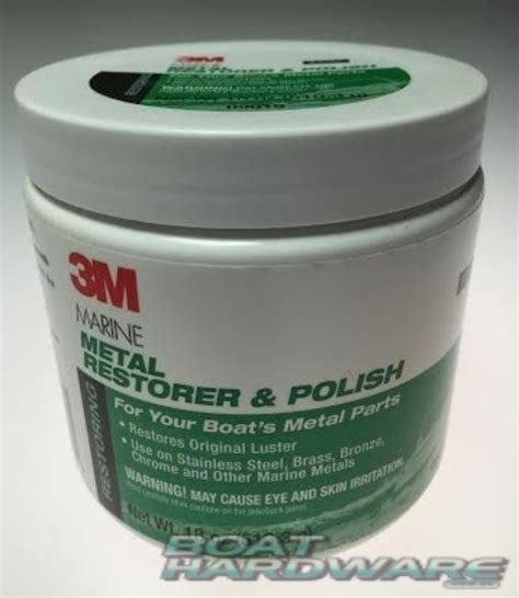 Ideal for stainless steel, chrome, laminated plastics, and aluminum surfaces. 3M Boat Marine Metal Restorer & Polish Stainless Steel ...
