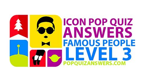 Icon Pop Quiz Answers Famous People Level 3 For Iphone Ipad Android