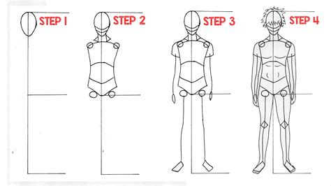 Anime Drawing Easy Step By Step Full Body Img Pewpew