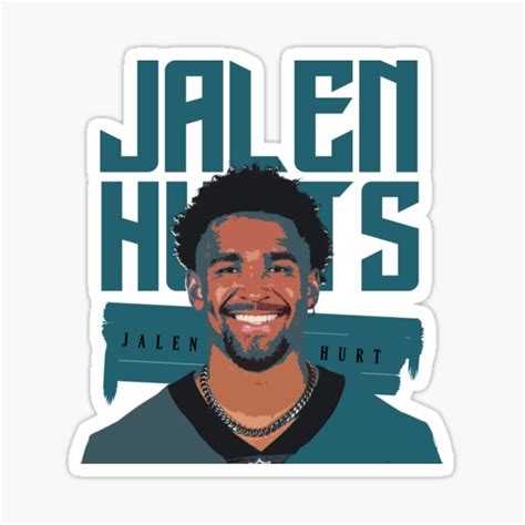 Jalen Hurts Sticker For Sale By Lockedonnetwork Redbubble