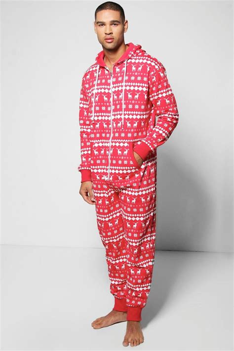 Discover jo's lounge men's clothing in the buyma online marketplace now. All Over Fairisle Onesie | boohoo | Mens onesie, Mens ...