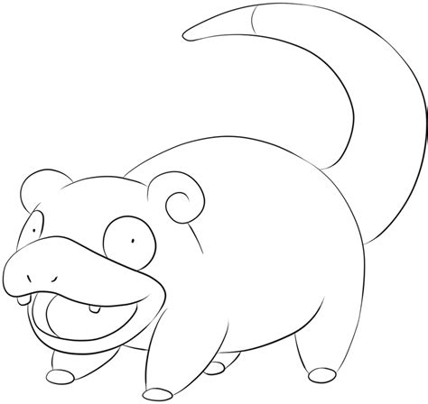 079 Slowpoke Lineart By Lilly Gerbil On Deviantart