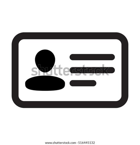 Id Card Icon User Identity Profile Stock Vector Royalty Free 516445132